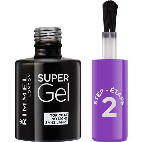 Rimmel Supergel Nailpolish Top Coat (Billede 2 af 2)