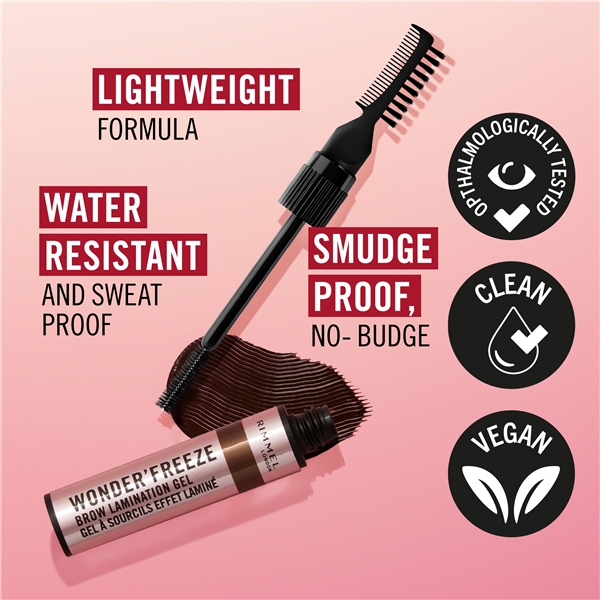 RIMMEL Wonder Freeze - Brow Lamination Gel (Billede 6 af 9)