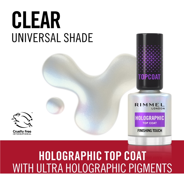 Rimmel Holographic Top Coat (Billede 2 af 7)