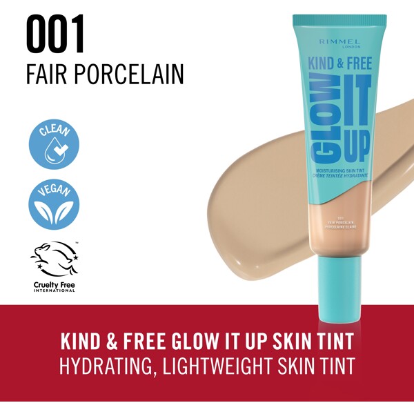 Rimmel Kind & Free Glow It Up Skin Tint (Billede 2 af 9)