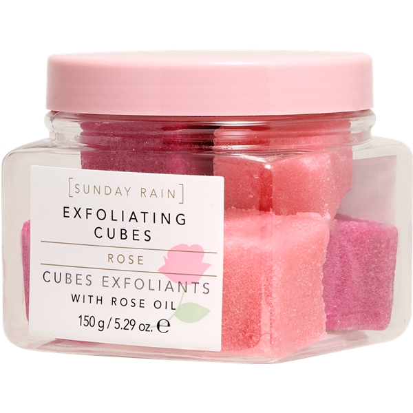 Sunday Rain Rose Exfoliating Cubes (Billede 2 af 3)