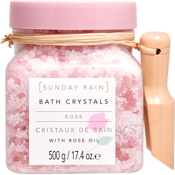 Sunday Rain Rose Bath Crystals (Billede 1 af 3)