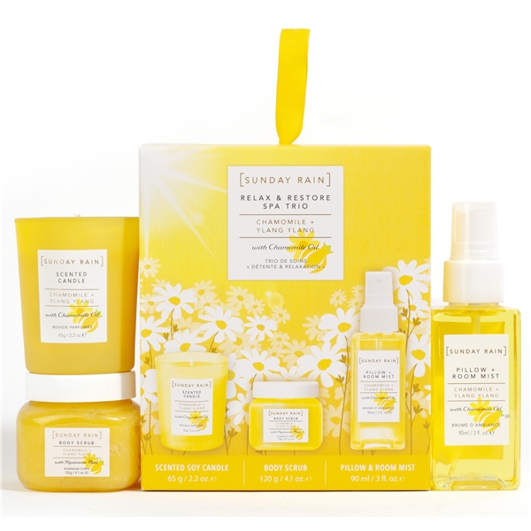 Chamomile & Ylang Ylang Relax & Restore Trio (Billede 1 af 2)