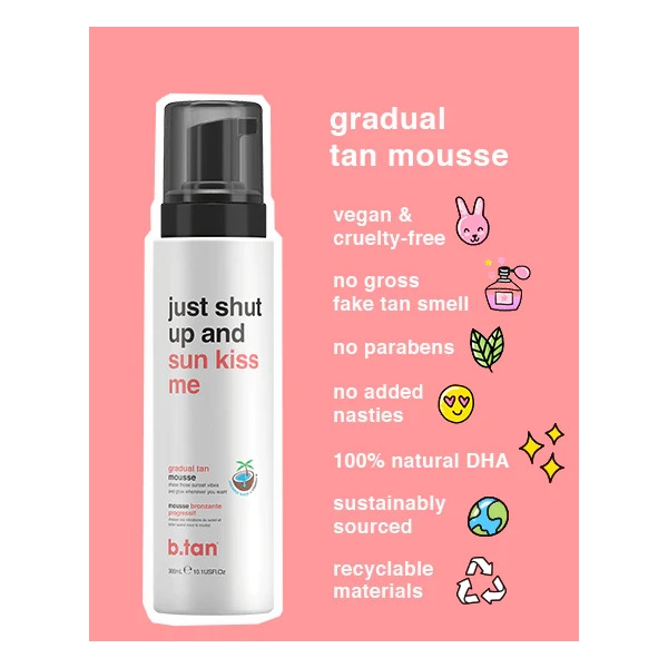 Just Shut Up & Sunkiss Me Gradual Tan Mousse (Billede 3 af 4)