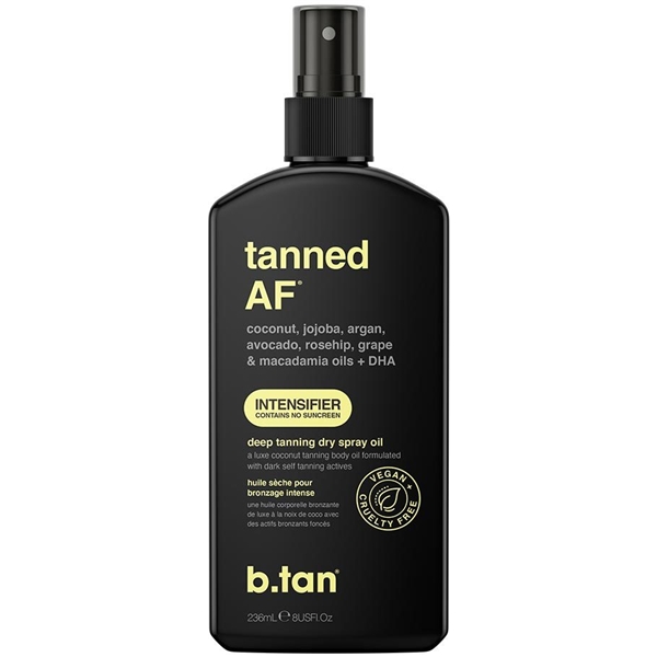 Tanned AF Intensifier Deep Tanning Dry Spray Oil (Billede 1 af 2)