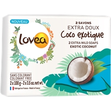 1 set - Lovea Exotic Coconut Extra Mild Soap Set