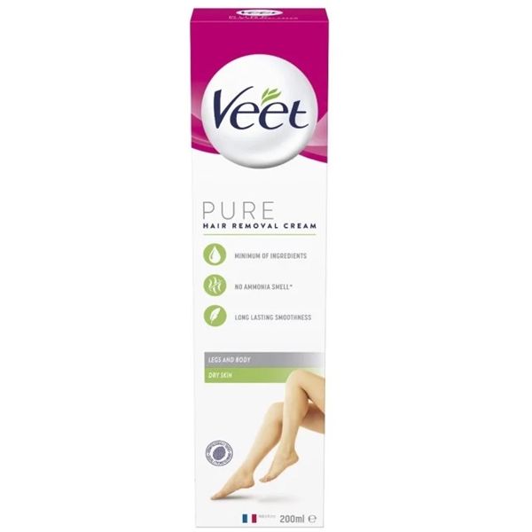 Veet Pure Hair Removal Cream - Dry Skin Body