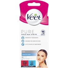 20 st/pakke - Veet Face Pure Cold Wax Strips