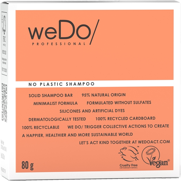 weDo No Plastic Shampoo - Solid Shampoo Bar (Billede 2 af 6)