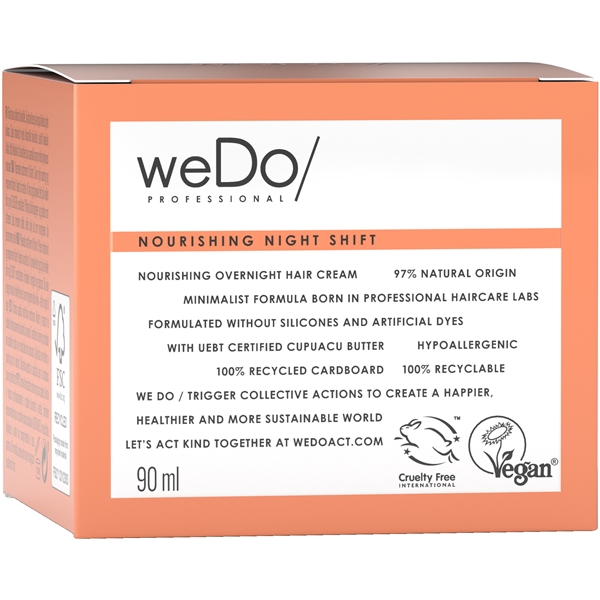 weDo Nourishing Night Shift - Overnight Hair Cream (Billede 2 af 5)