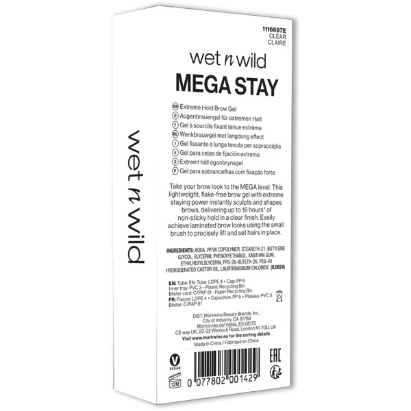 Wet n Wild Mega Stay Extreme Hold Brow Gel (Billede 8 af 8)