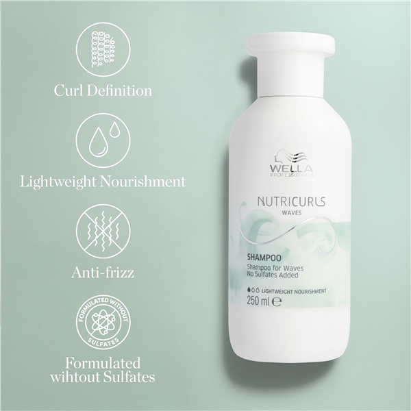 Nutricurls Shampoo - Waves (Billede 3 af 5)