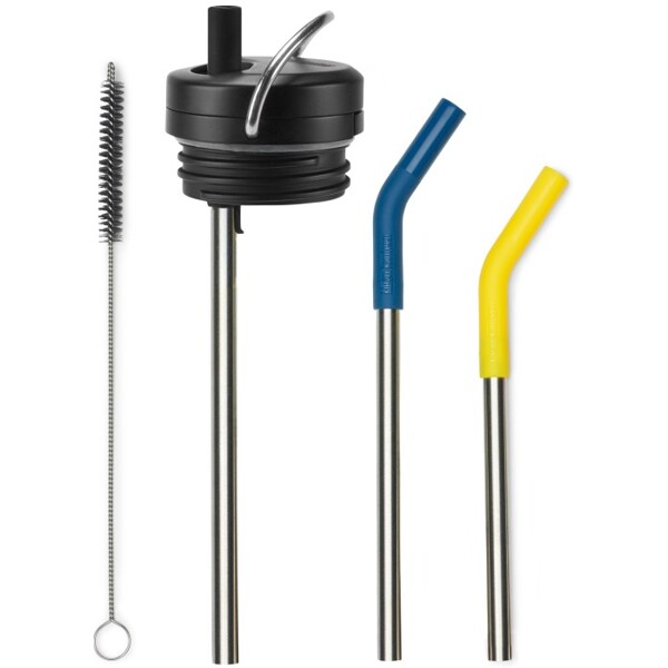 Klean Kanteen Twist Cap w/ Straw Kit Black (Billede 1 af 3)