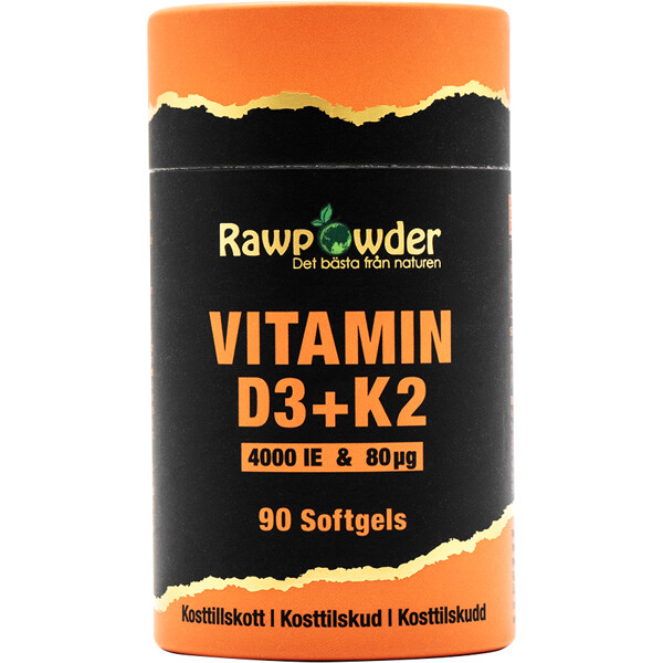 Rawpowder Vitamin D3 4000 + K2 80μg