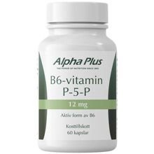 Alpha Plus B6-vitamin P-5-P 12mg 60 kapslar