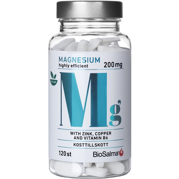 BioSalma Magnesium 200mg + Zink, Koppar, B6