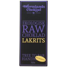 50 gram - WerChoklad RAW Lakrits