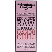 50 gram - WerChoklad RAW Chili Passion