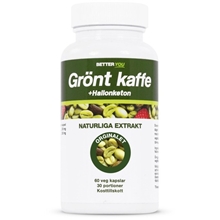 60 kapslar - Grönt kaffe + Hallonketon