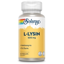 60 kapslar - Solaray L-lysin