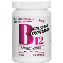 100 kapslar - B12-vitamin 1mg + folsyra