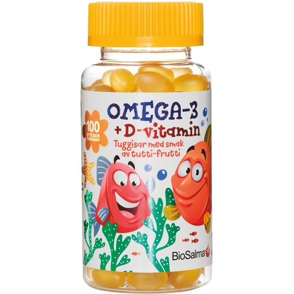 Omega-3 + D-vitamin tuggisar barn