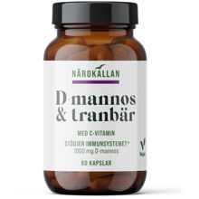 Närokällan D-Mannos + Tranbär 60 kapslar
