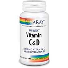 Solaray Vitamin C&D 60 kapslar