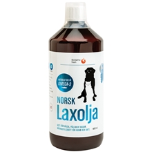 1000 ml - Norsk laxolja för Hund & katt