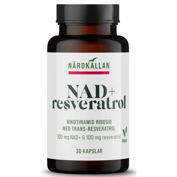 Närokällan NAD+ Resveratrol 30 kapslar