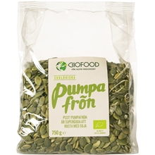 750 gram - Biofood Pumpafrön