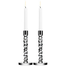 1 set - Krom - Carat Lysestager Pakke med 2 stk.