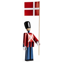 22 cm - Fanebærer med Tekstilflag