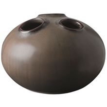 Trio Vase 11 cm Brown