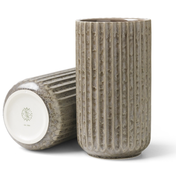 Lyngbyvase Grå Fajance (Billede 1 af 2)