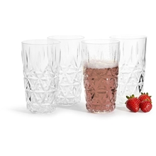 1 set - Picnic Stort Glas Pakke med 4 stk.