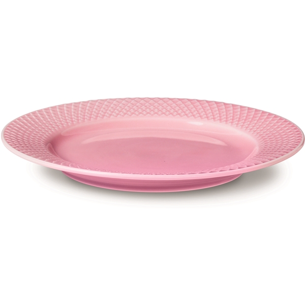 Lyngby Rhombe Color Tallerken Rosa (Billede 2 af 4)