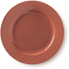 Lyngby Rhombe Tallerken Terracotta