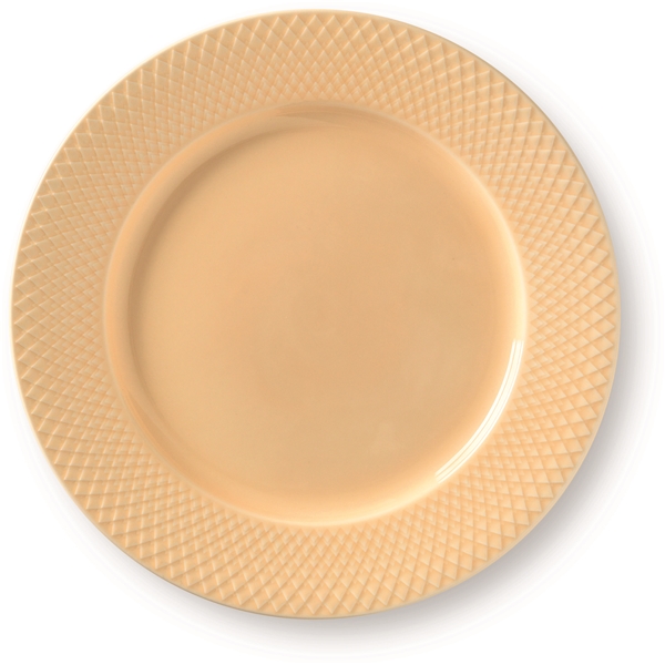 Lyngby Rhombe Color Tallerken Sand (Billede 1 af 4)