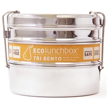 ECOLunchbox Tri Bento Rund Tredelt Madkasse