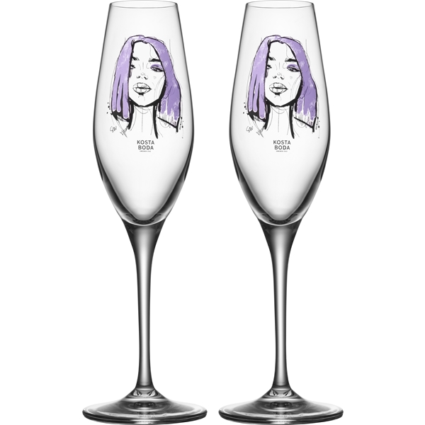 Champagneglas All About You Pakke med 2 stk. (Billede 1 af 4)