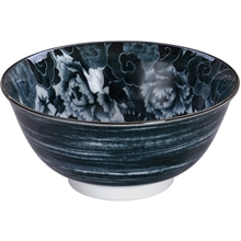 Black - Lion Peony Tayo Bowl 15 x 7 cm