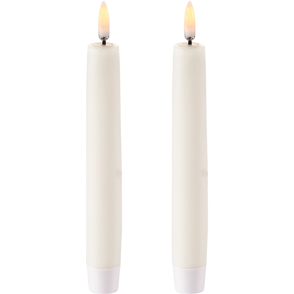 UYUNI Kronelys LED 2,3 x 15,5 cm Pakke med 2 stk.