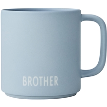 Brother / Light blue - Design Letters Mini Favoritkop med Hank