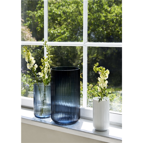 Lyngbyvasen Glas Midnight Blue (Billede 2 af 2)