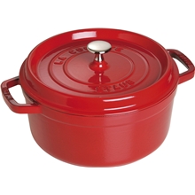 Rød - Staub Rund Gryde 3,8 liter