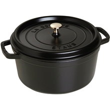 Sort - Staub Rund Gryde 6,7 liter