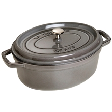 Grå - Staub Oval Gryde 4,2 liter