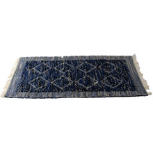 Mørkeblå - Tæppe - Diamond 52 x 130 cm.