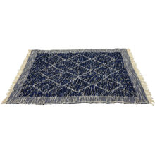 Mørkeblå - Tæppe - Diamond 100 x 150 cm.